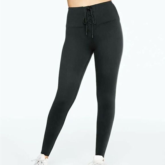 PINK ultimate high waist lace up legging black - Picture 1 of 12